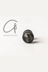 Parts of Four Stud Earrings Collection I Highly Handcrafted Natural Stone PS4-1235-6-KA+HER-HYHCY Black Oxidized Sterling Silver+Crystal PPOF7